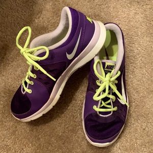 Nike Training Purple and Green Athletic Shoes 8